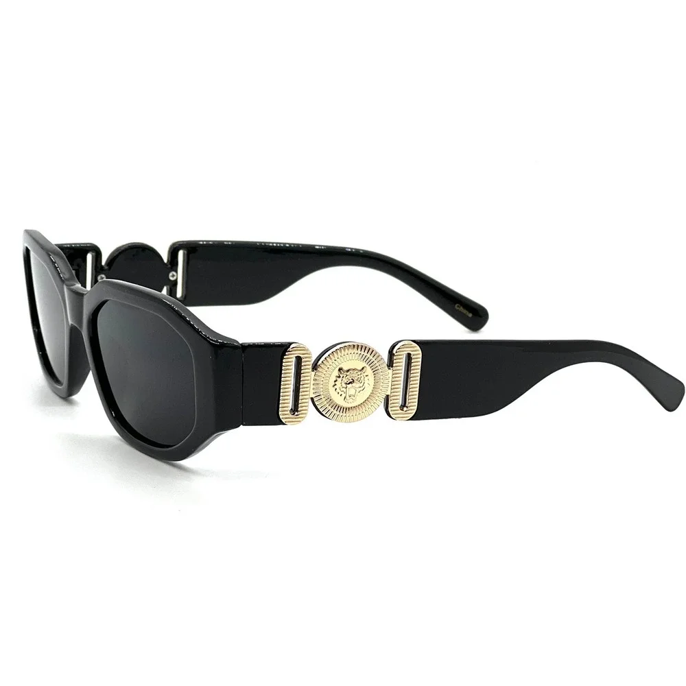 Women Unisex Sunglasses Square Black Lens Fashion‎ Designer Hip Hop Style